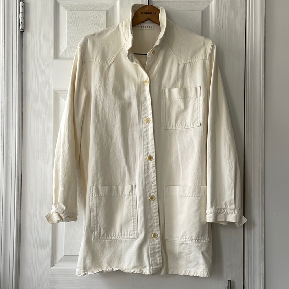 LACAUSA Cream Utility Jacket